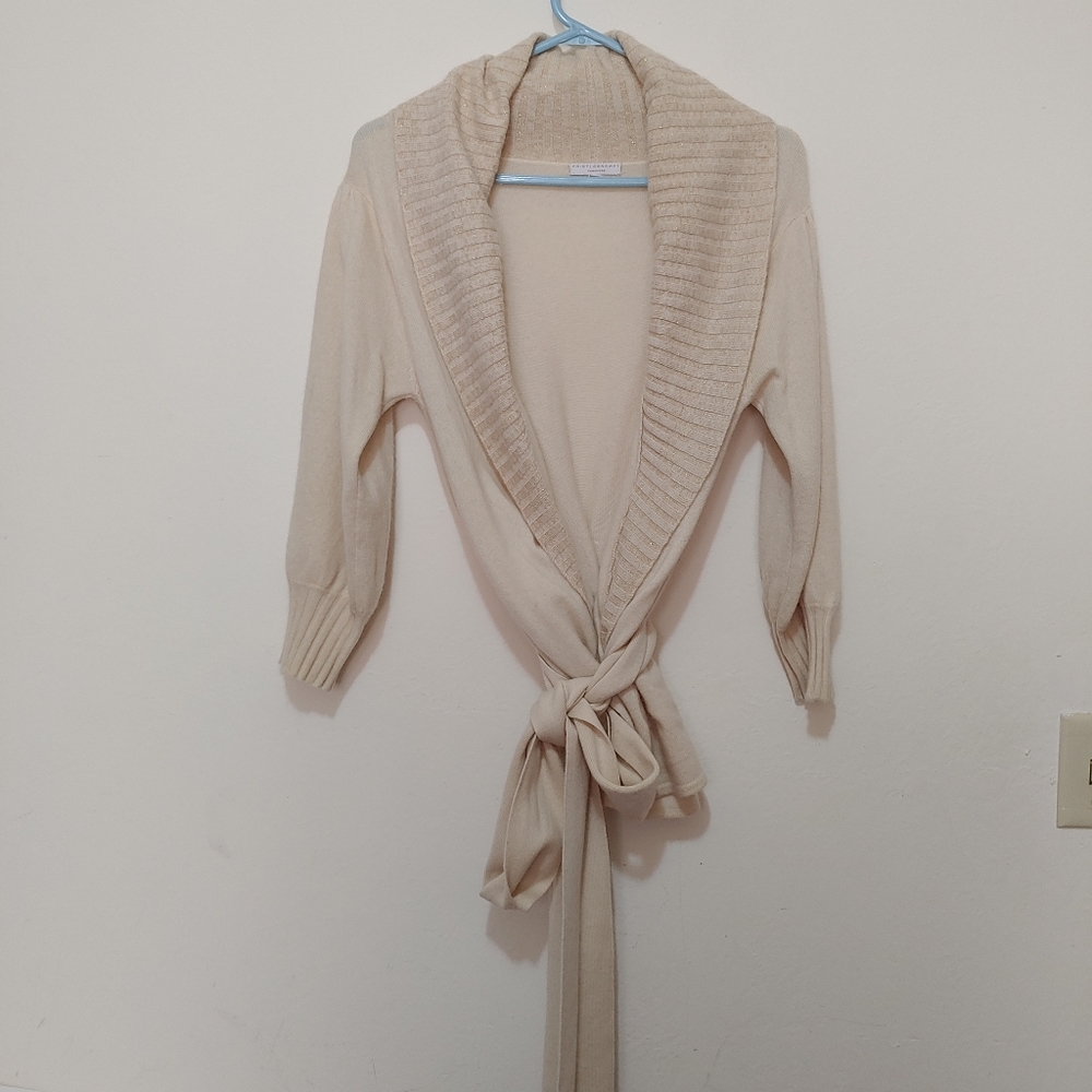 Cristi Conaway Light Academia Old Money Clean Girl Coquette-Adjacent Cardigan M